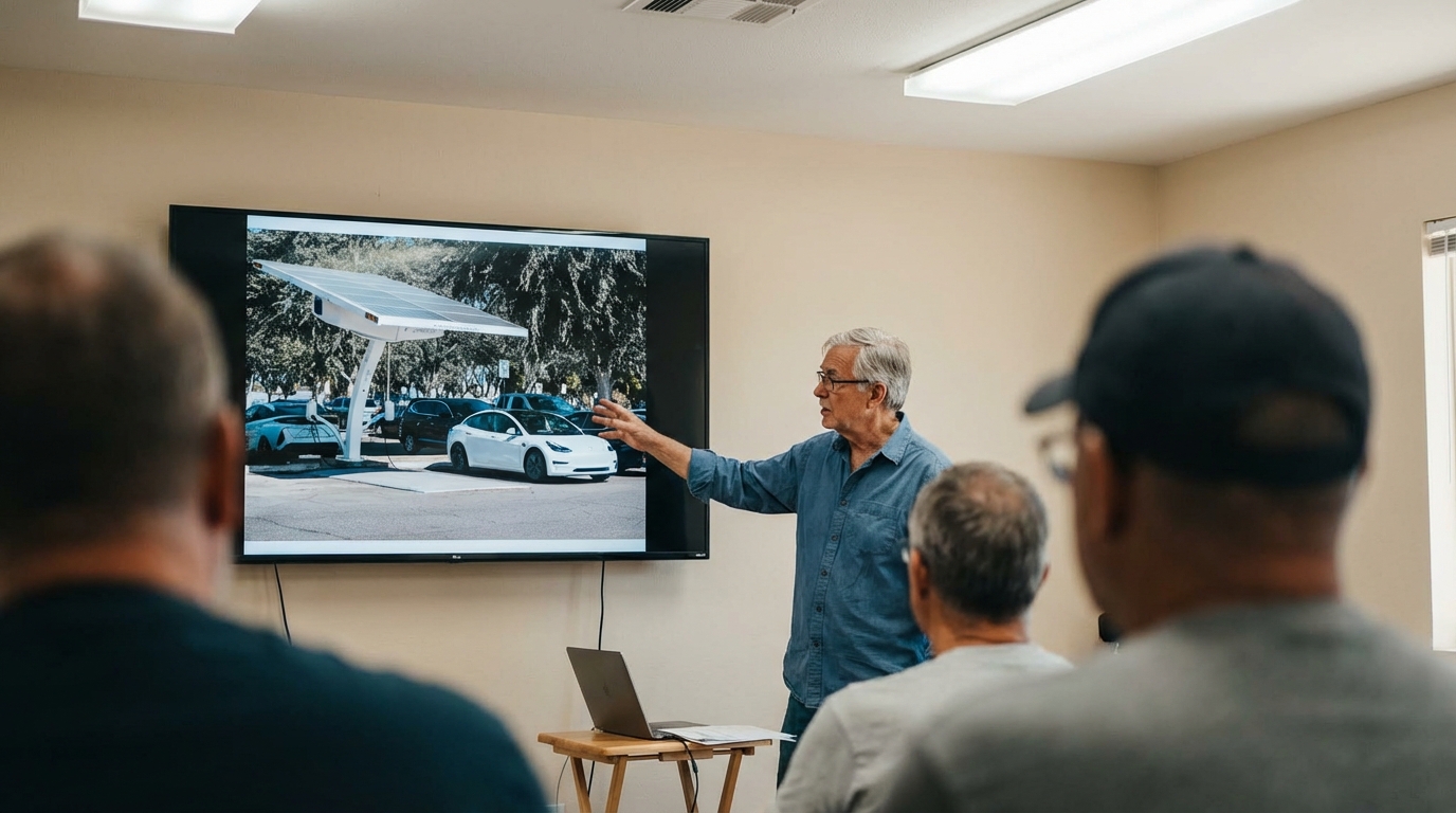 Professional training seminar with diverse group of participants around a conference table